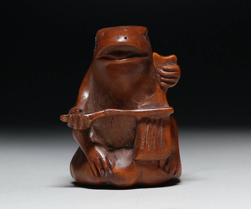 Antica rana giapponese netsuke - rana,