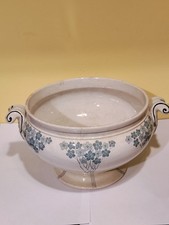 Antica Zuppiera In Ceramica Con Decori Floreali Laveno Inizi 900