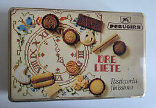 Vecchia scatola di latta anni 70 biscotti Ore Liete Perugina