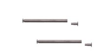 kit 2 perni a pressione cromati per bracciali cinturini orologio anse 1,1 x 14mm