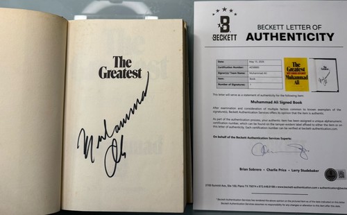 Libro firmato muhammad - ali, 1a