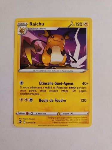 Carte pokemon raichu 050 - pokemon,