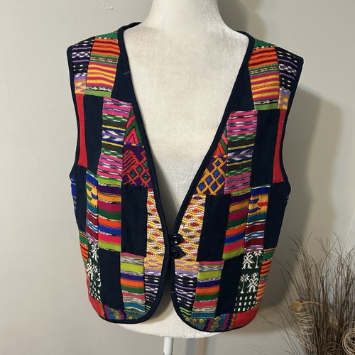 Gilet patchwork ricamato - , fatto