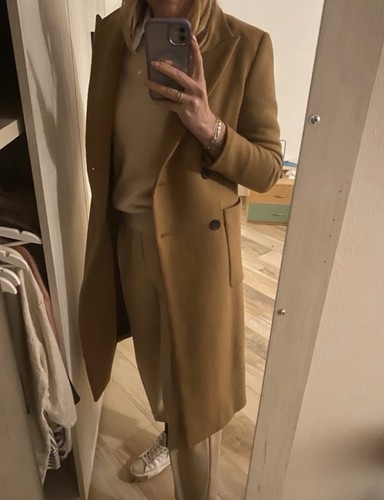 Zara cappotto donna lana - zara,
