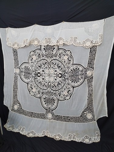 Copriperline pizzo lino