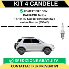 KIT 4 CANDELE per DAIHATSU