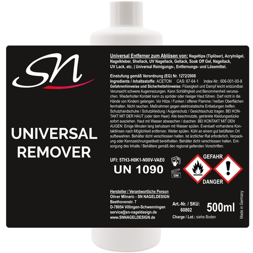 Remover tiplöser 500 ml - remover,