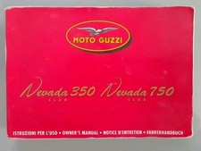Moto Guzzi Libretto Uso E Manutenzione Istr. Ita/Fr/DE/Engl Nevada 350/750 club