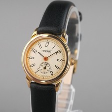 Orologio donna Tissot A220 QUARZO oro 23mm vintage nuovo batteria nuovo cinturino pelle