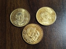 Lotto 3 medaglie KENNEDY GIOVANNI XXIII PAPA PAOLO VI disegno Sciltian  Rizzoli