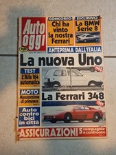 AUTO OGGI N°133 1989-PORSCHE 962C -MINI MINOR FLAME-FERRARI 348-FIAT UNO-OTTIMO