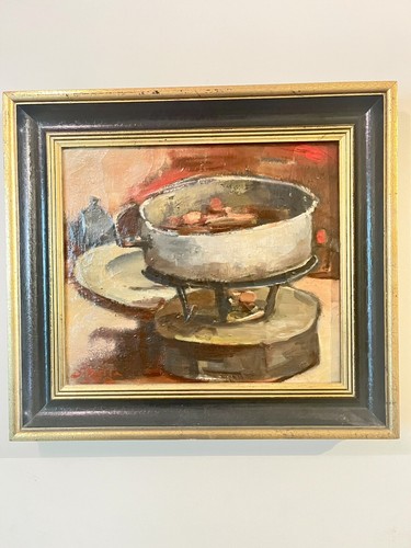 Dipint olio tela 35x40 - olio, su