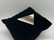 Spilla Vintage Intarsiata Come Nuova Bachelite Lunga 3.6 cm