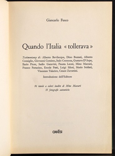 Quando italia tollerava - quando,