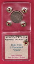 5 Centesimi 1940 IMPERO Bronzo