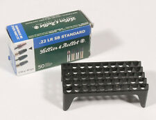 PRL) PORTA BOSSOLI 50 TAVOLETTA CARTRIDGES HOLDER .22 LONG RIFLE LR SB STANDARD