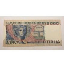 CARTAMONETA REPUBBLICA ITALIANA-50000 LIRE VOLTO DI DONNA 1980-CONDIZIONE SUP