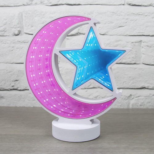 Luce specchio rosa - rosa, blu