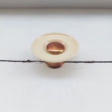 POMELLI VINTAGE PER MOBILI IN BACHELITE AVORIO E RAME