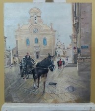 Dipinto olio tela su - dipinto, ad
