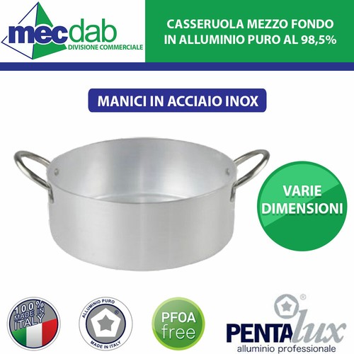 Casseruola mezzo fondo - casseruola, in