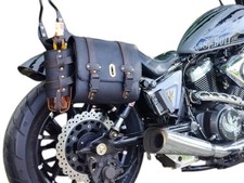 Bag saddlebag leather cow for