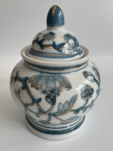 Barattolo zenzero ceramica blu
