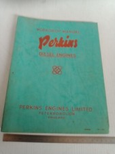 manuale officina originale motore 1960 motore Perkins 192 203 lingua inglese
