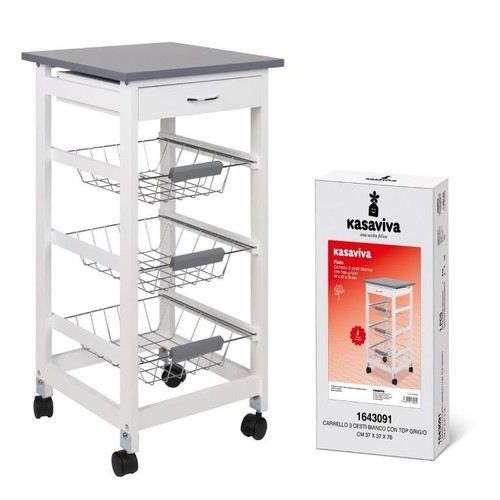 Carrello cucina legno 3 - legno,