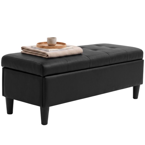 Homcom cassapanca 136l pouf - cassapanca,