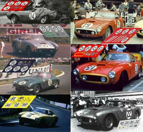 Decalcomanie ferrari 250 - decalcomanie,