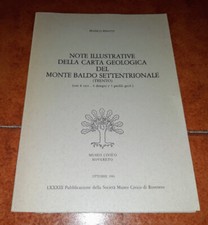 NOTE ILLUSTRATIVE DELLA CARTA GEOLOGICA MONTE BALDO SETTENTRIONALE TRENTO 1981