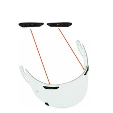 Coppia presa d'aria per tutte le visiere Arai AR8828BK