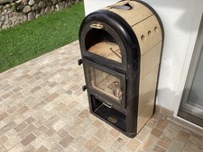 stufa a legna in ghisa usata