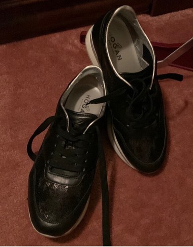Hogan black runner - black, with