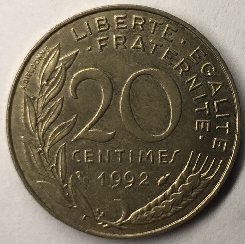 156 moneta francese 20 - francese,