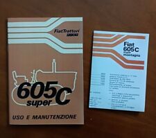 Trattrice trattore Fiat 605 C uso e manutenzione Owner's manual