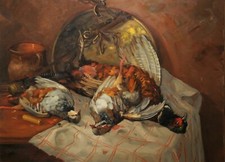 CALOLZIOCORTE - ARTURO BONANOMI - CACCIAGIONE - OLIO