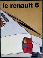 LIBRO BROCHURE RENAULT 6 TL 1^ SERIE 1968-1972 RENAULT ITALIA RARISSIMA EDIZIONE