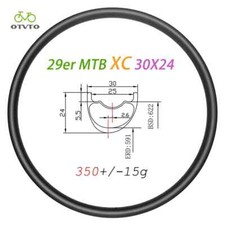 Cerchio carbonio bici MTB XC