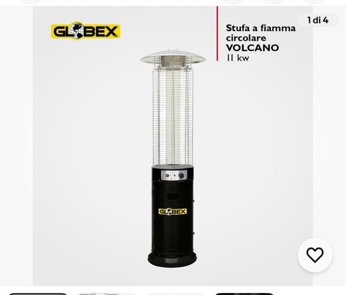Stufa gas esterno - esterno, globex