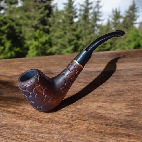 Wooden smoking tobacco pipe - wooden,