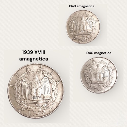 Lotto moneta lire 1939 - 2,