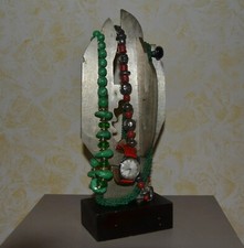 Scultura Cactus Design Vintage Decò Modernariato Italy Old Brass Iron Portagioie