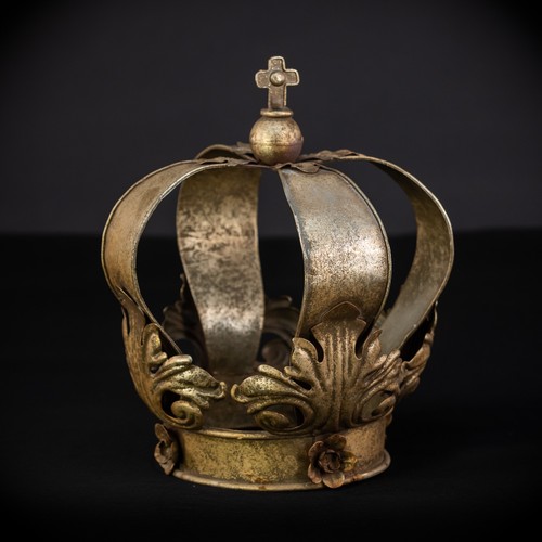 Testa corona ottone madonna - corona,