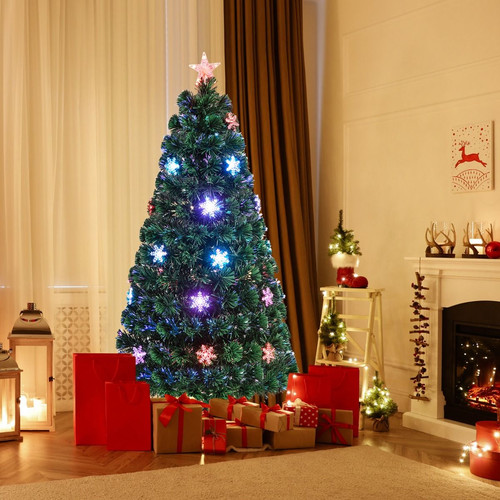 Albero natale con - con, fibra