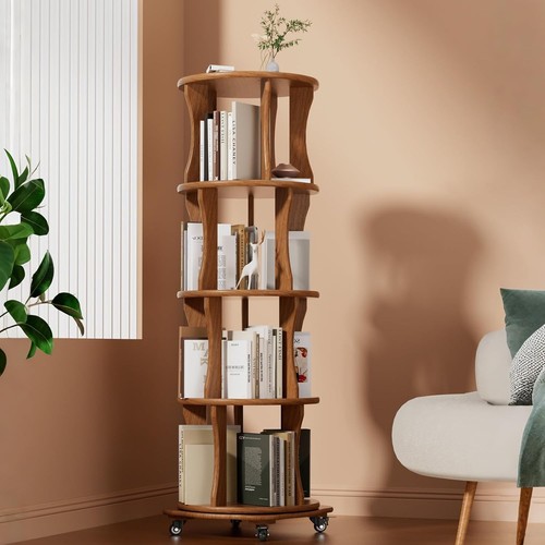 Libreria girevole legno - libreria,