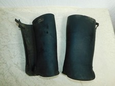 Coppia Di Ghette In Pelle