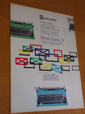 OLIVETTI LETTERA 22  ANNO 1958 ANNI 50=PUBBLICITA=GIOVANNI PINTORI DESIGN