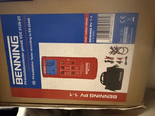 Benning solar 1 tester - solar, pv